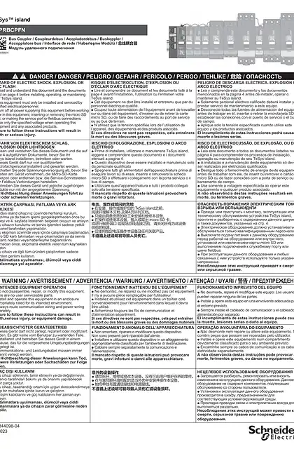 schneider施耐德TeSys island TPRBCPFN 总线耦合器 (PROFINET) - 说明页